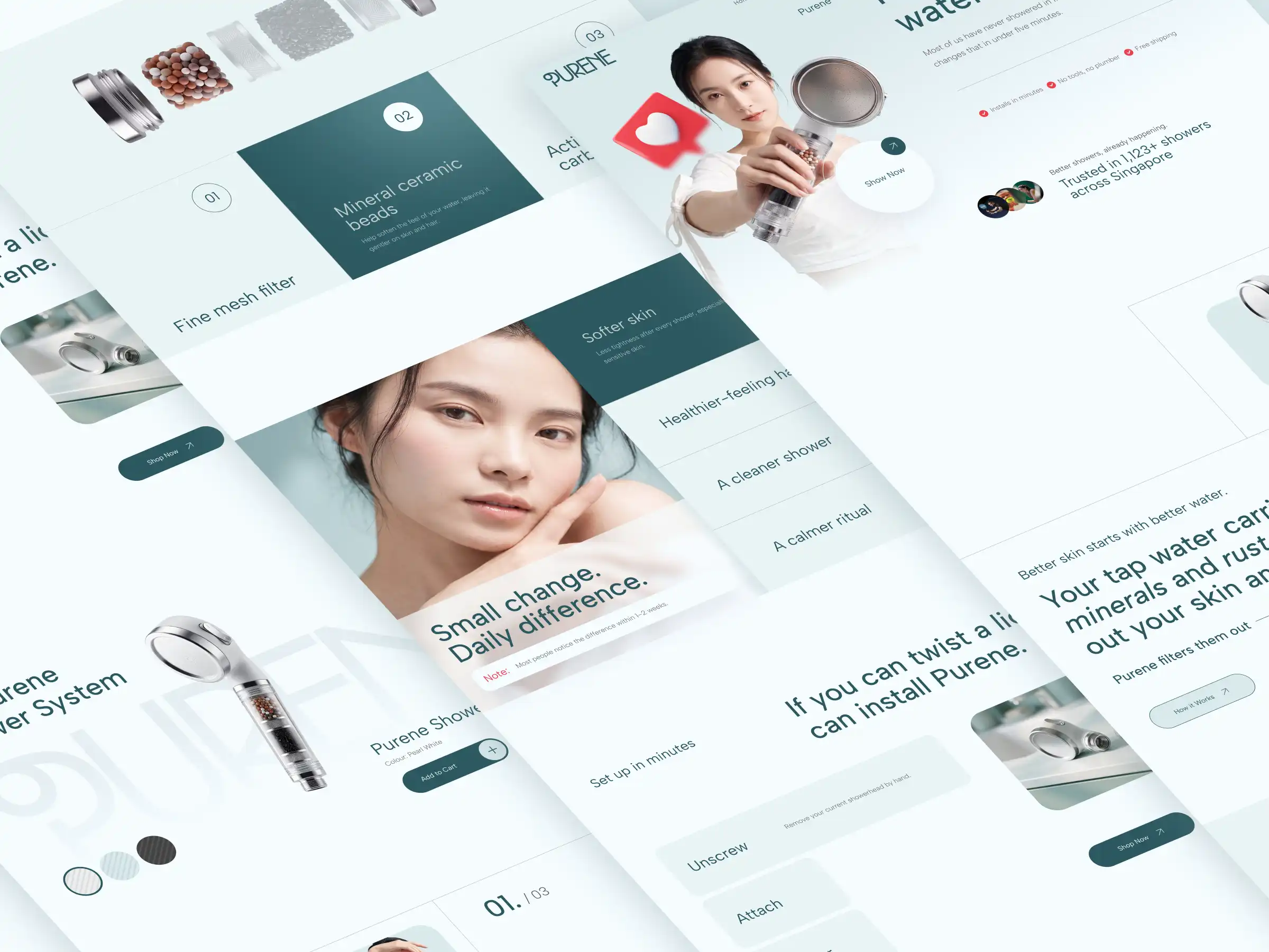 Purene website design by CZsLazy