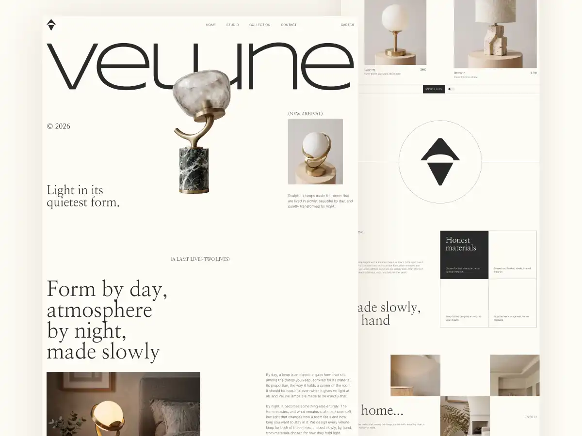 Velune website design by CZsLazy